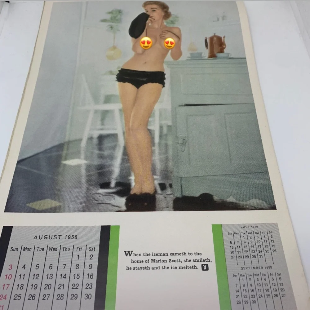 1958 Playboy Playmate Calendar !